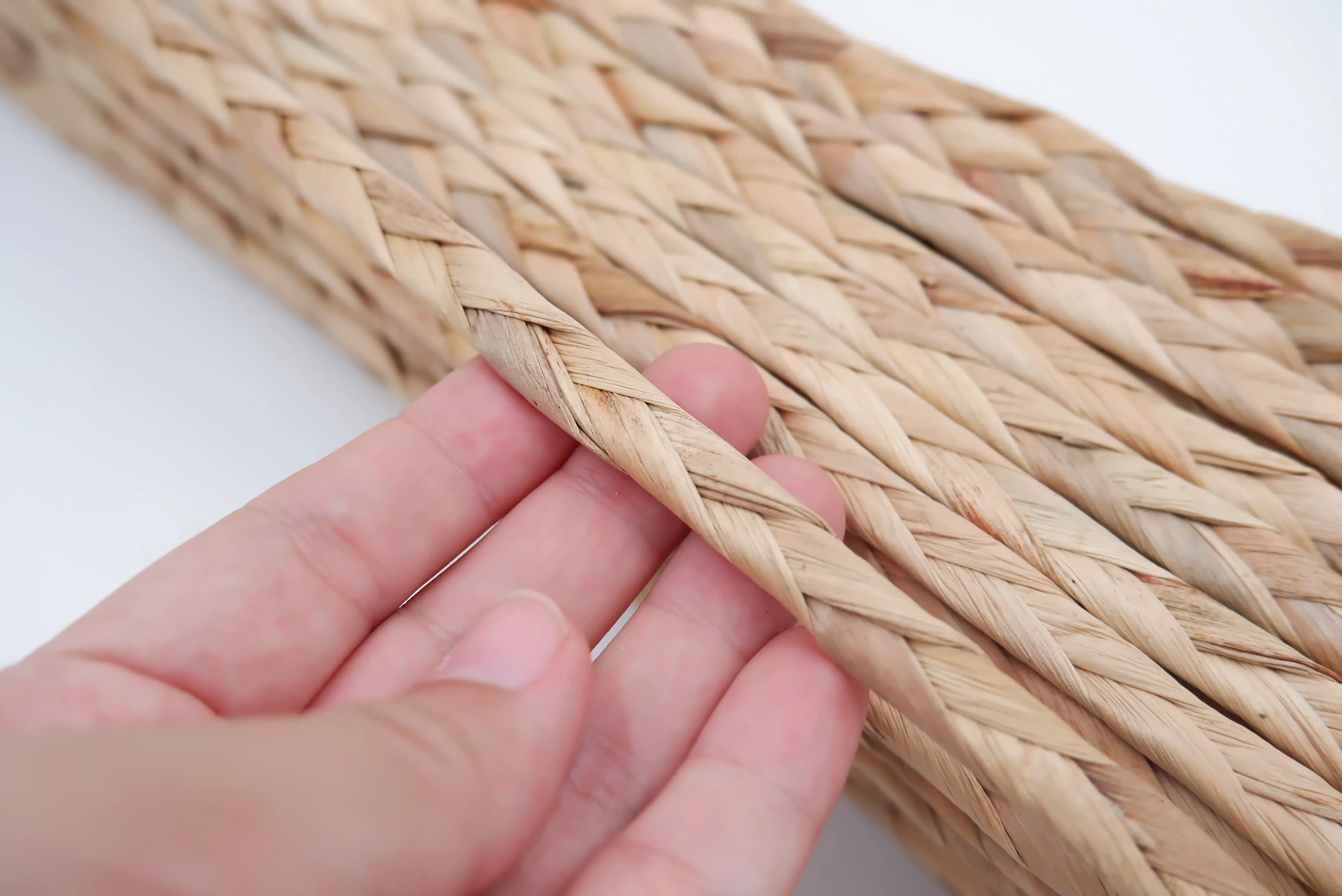 10mm natural water hyacinth rope, Braided Rope, Seagrass cord, Rope Plant Basket, rug rope, braided rope lace, braided hyacinth