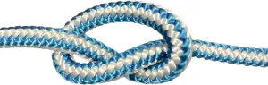1/2 Inch by 200 Feet 12 Strand Polyester Arborist Climbing Rope, Blue/White, Made in The USA