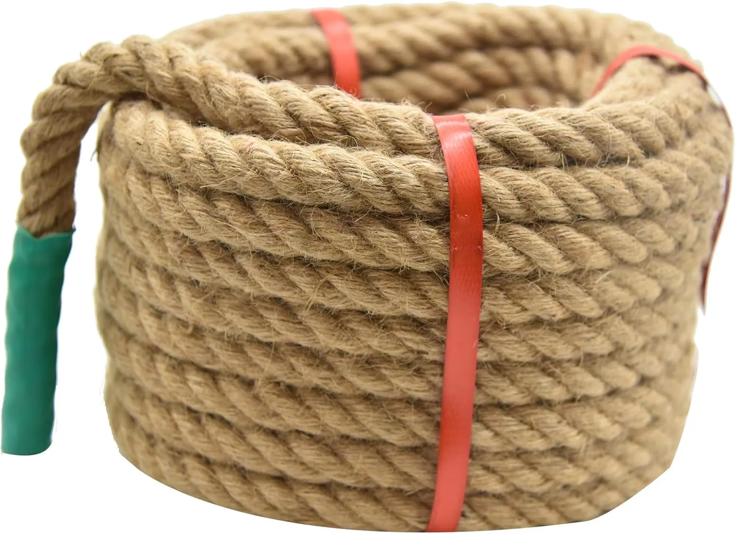 1/2 Inch x 100ft Jute Rope Natural Thick Heavy Hemp Rope Nautical Ropes Twisted Manila Rope for Crafts, Climbing, Bundling,Anchor, Hammock, Nautical, Cat Scratching Post, Tug of War, Decorate