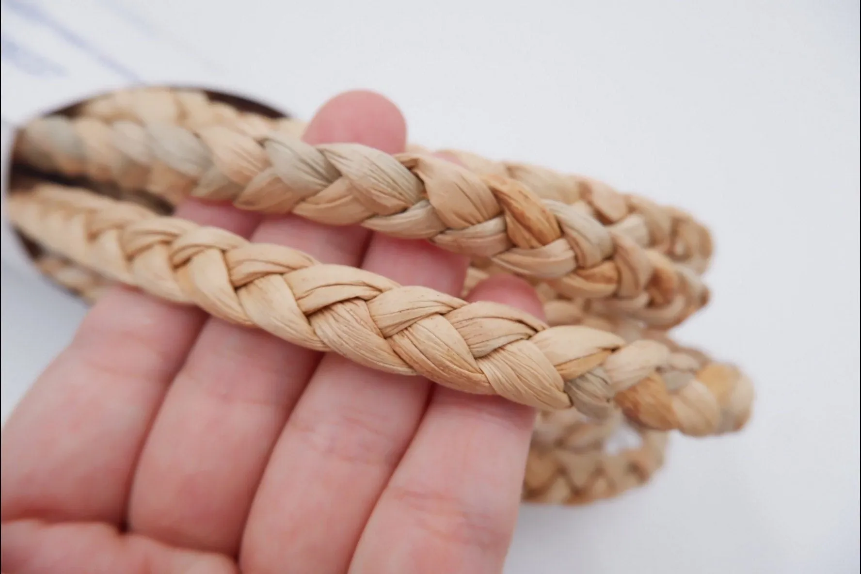 12mm Braided Rope, natural water hyacinth rope, 1/2 inches water hyacinth rope, natural rope for furniture, Seagrass rope