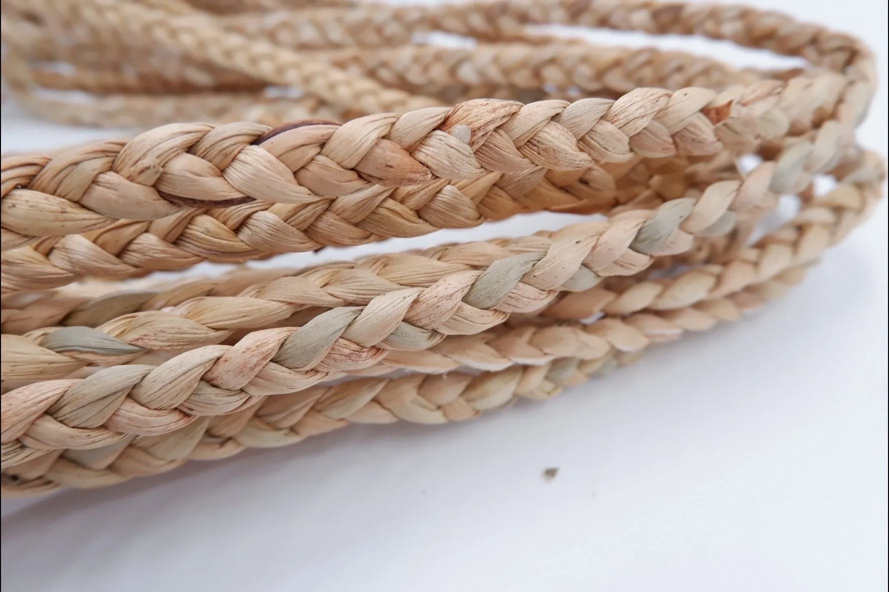 12mm Braided Rope, natural water hyacinth rope, 1/2 inches water hyacinth rope, natural rope for furniture, Seagrass rope