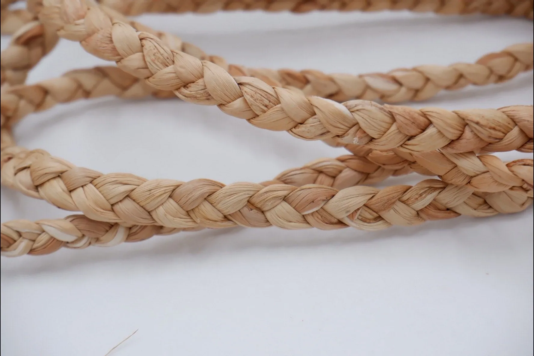 12mm Braided Rope, natural water hyacinth rope, 1/2 inches water hyacinth rope, natural rope for furniture, Seagrass rope