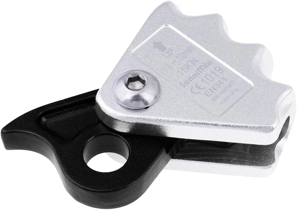 15KN Climbing Rope Holder for 9mm-12mm Ropes, Black