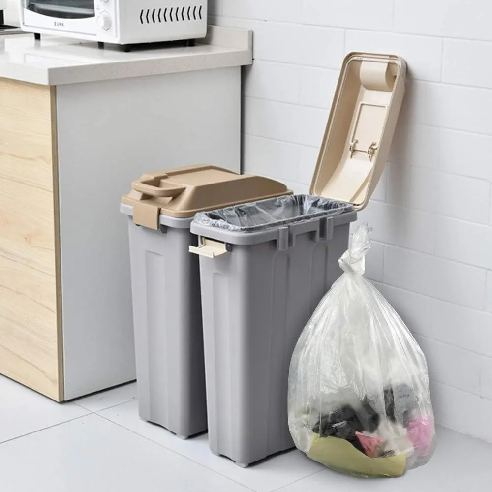 18 Gallon Clear Large Trash Bag, 95 Counts