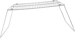 1Pc Portable Stainless Steel Barbecue Rack for Outdoor Camping Mini Pot Support Durable Grill Mesh for Campfire Parties Lightweight Resistant Design