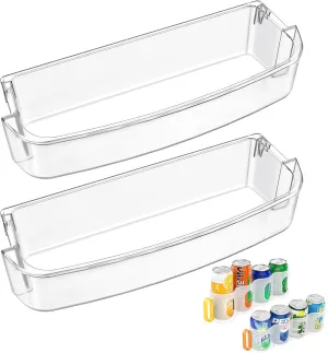 [2 PACK]UPGRADED WPW10451873 Refrigerator Door Bin Shelf, Compatible With Kenmore Whirlpool Refrigerator Door Shelf Replacement W10451873 WRS571CIHZ WRS571CIDM WRS576FID WRS586FLD Shallow Door Bin