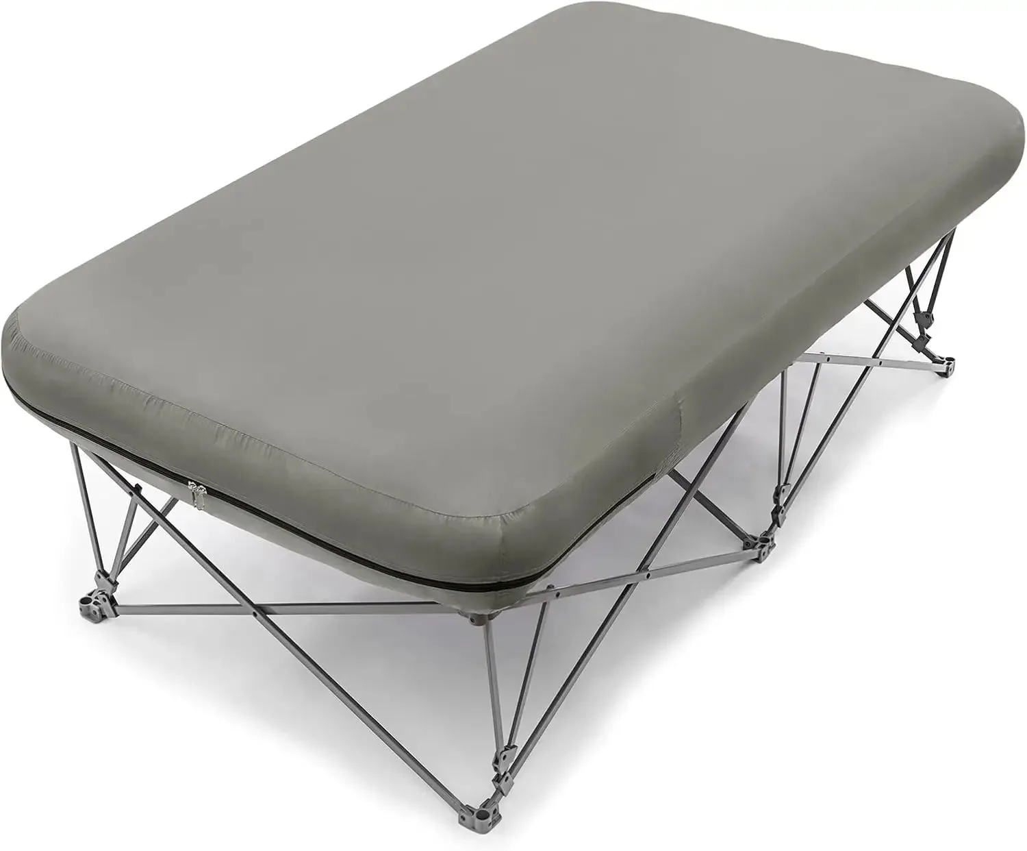 2-Person Camping Cot with Inflatable Air Mattress – Folding Bed Supports 500 lbs, Includes Carry Bag