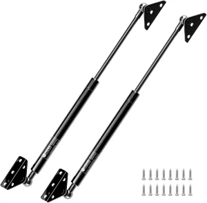 20 Inch Gas Struts Shock 200LB/890N Lift Support with Mounts for Boat Cover RV Bed Storage Heavy Duty Toolbox Lid Trash Bin Trap Door Trailer Floor Hatch, 2Pcs (Application: 160-220lb)