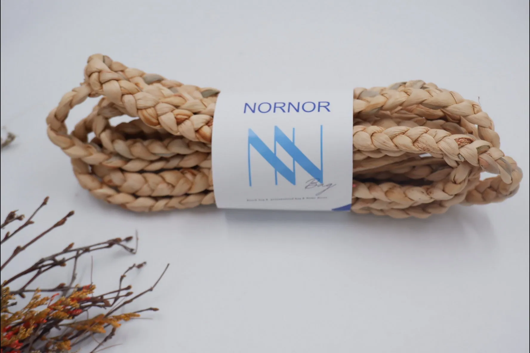 20mm natural waterhyacinth rope, rug rope, natural rope for furniture, water hyacinth rope for Cat Scratching