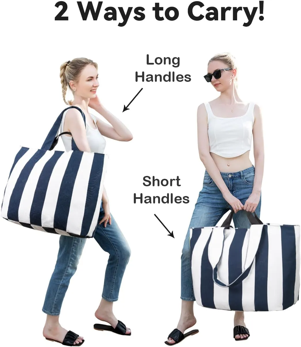 22'' 50L Large Canvas Bag, Extra Large Tote Bag for Women, Overnight Bags for Travel