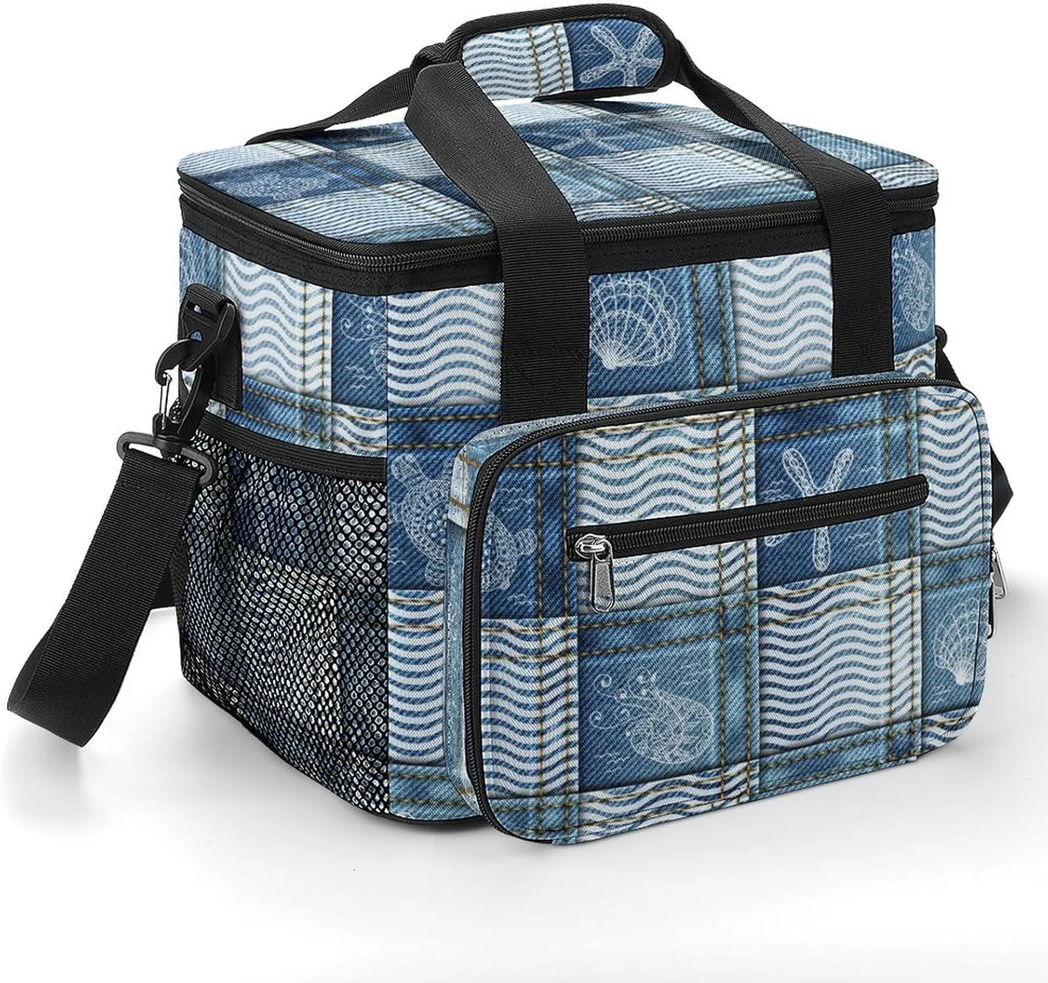 22.5L Waterproof Soft Cooler BagInsulated Lunch Box for Camping Fishing Beach Road Trips