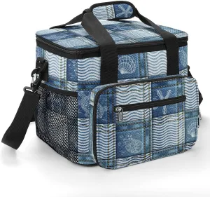 22.5L Waterproof Soft Cooler BagInsulated Lunch Box for Camping Fishing Beach Road Trips