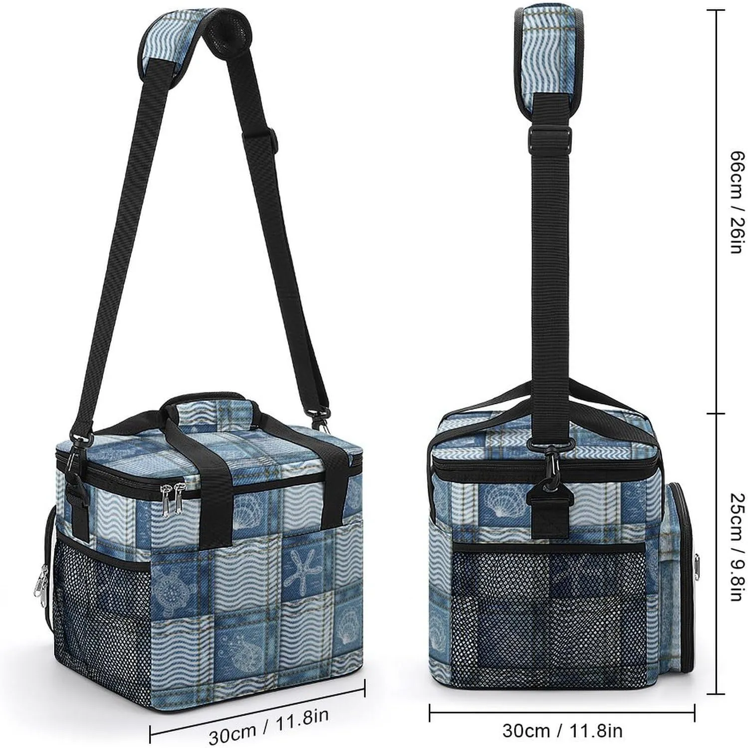 22.5L Waterproof Soft Cooler BagInsulated Lunch Box for Camping Fishing Beach Road Trips