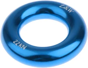 22KN Rock Climbing Rappel Ring Bail-Outs Tree Arborist Rigging Equipment - Blue 5cm