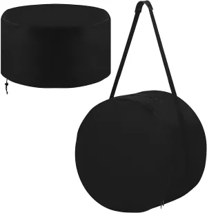 24" Dia Carry Bag and Cover Kit Replacement for Outland Firebowl 883 885 Mega Outdoor Portable Propane Gas Fire Pit, Heavy Duty Water-Resistant Cover & Carry Kit, Fire Pit Accessories