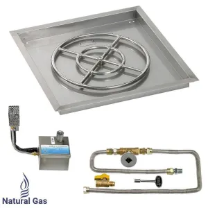 24" Drop in Burner Pan. Square. Automated