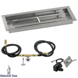 24" x 8" Drop in Pan. Rectangular. Spark Ignition