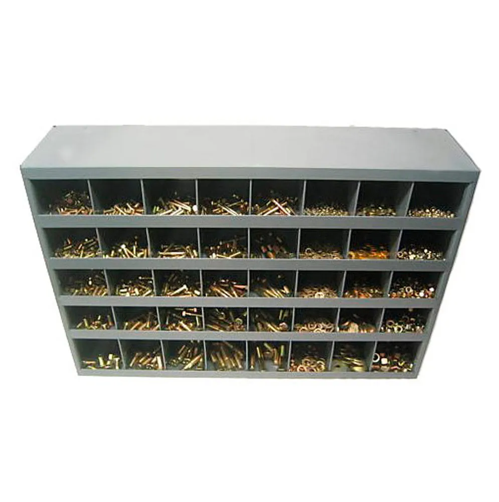 2,625 Piece Grade 8 Hex Head Cap Screw, Nut, and Washer Assortment Starter Kit