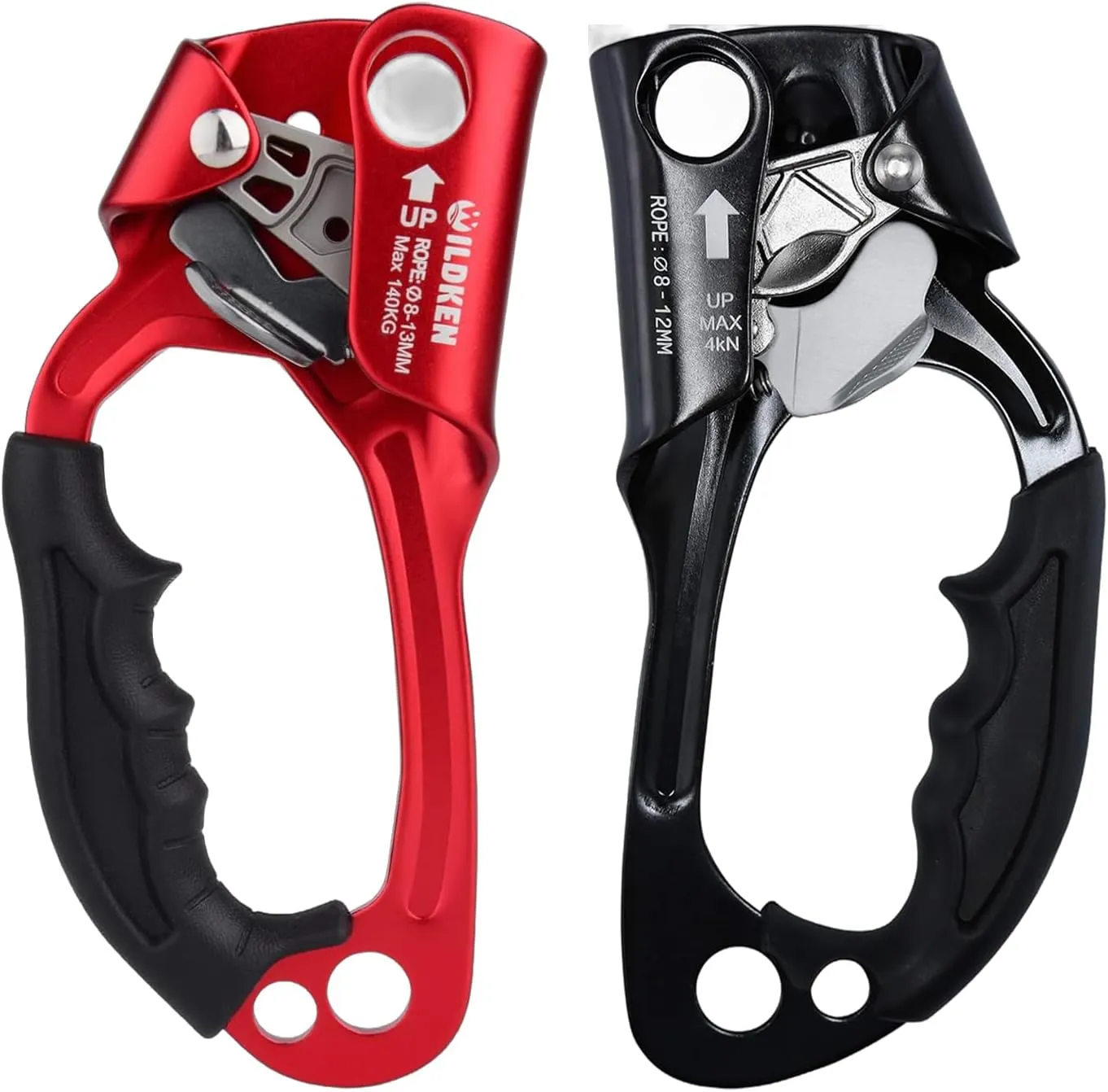 2pcs Climbing Hand Ascender Outdoor Mountaineering Tree Arborist Climbing Rappelling Equip Hand Ascender Rope Left Right Hand Ascender