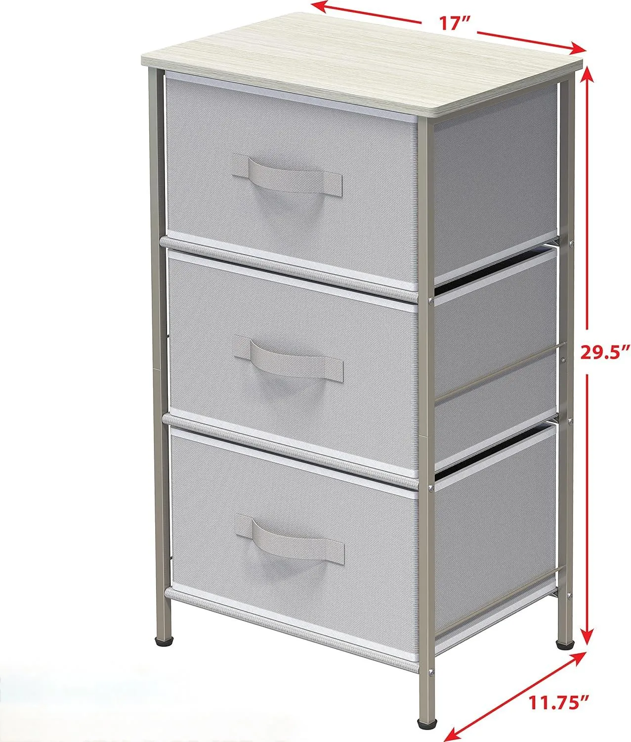 3 Drawer Clothes Storage Chest of Drawers,Clothes Toys Storage Unit, Home Furniture for Bedroom, Living Room, Hallway, Office