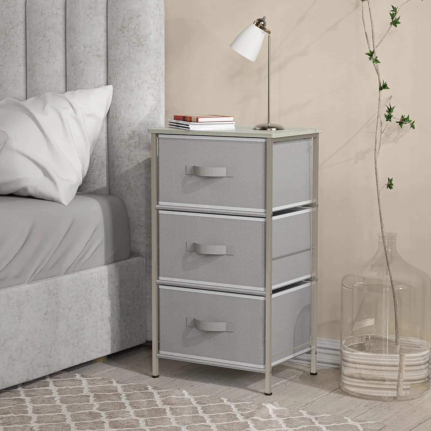 3 Drawer Clothes Storage Chest of Drawers,Clothes Toys Storage Unit, Home Furniture for Bedroom, Living Room, Hallway, Office