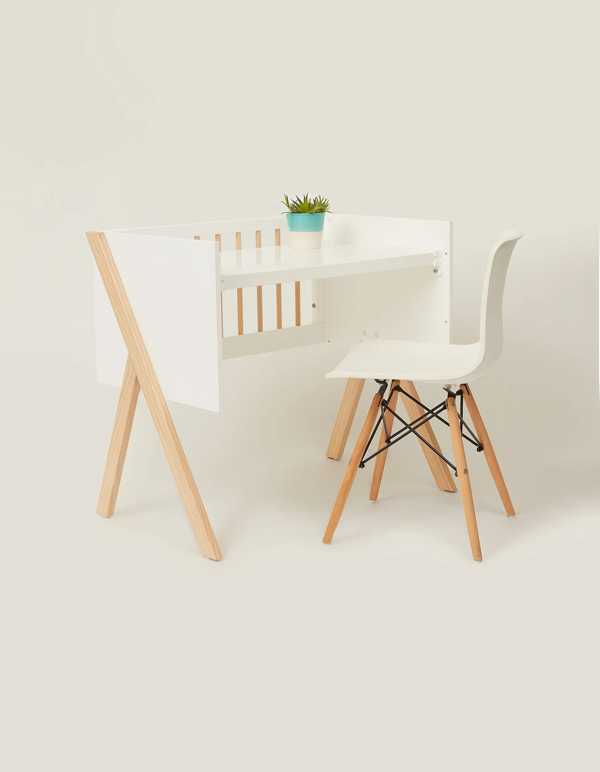 3 In 1 Nature/White Cot Zy Baby