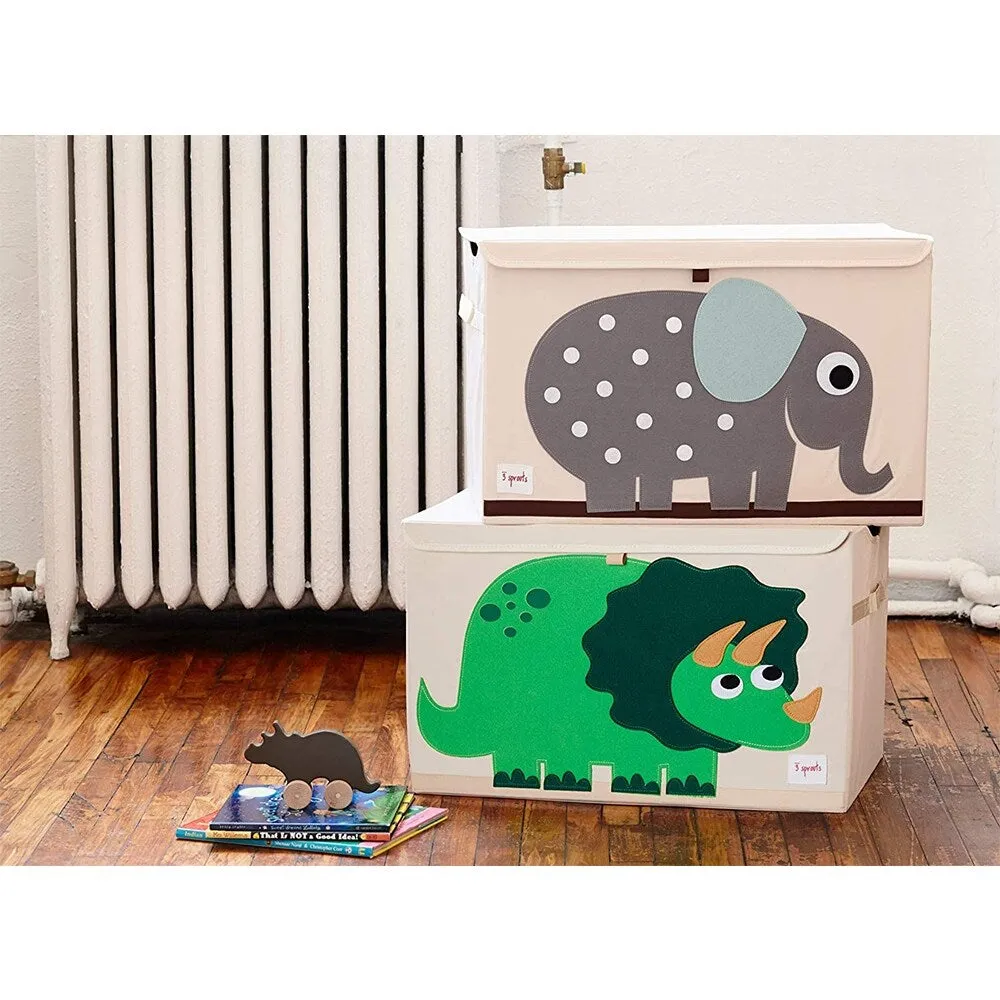 3 Sprouts Collapsible Toy Chest Storage Bin Bundle w/ Dinosaur   Whale (2 Pack)