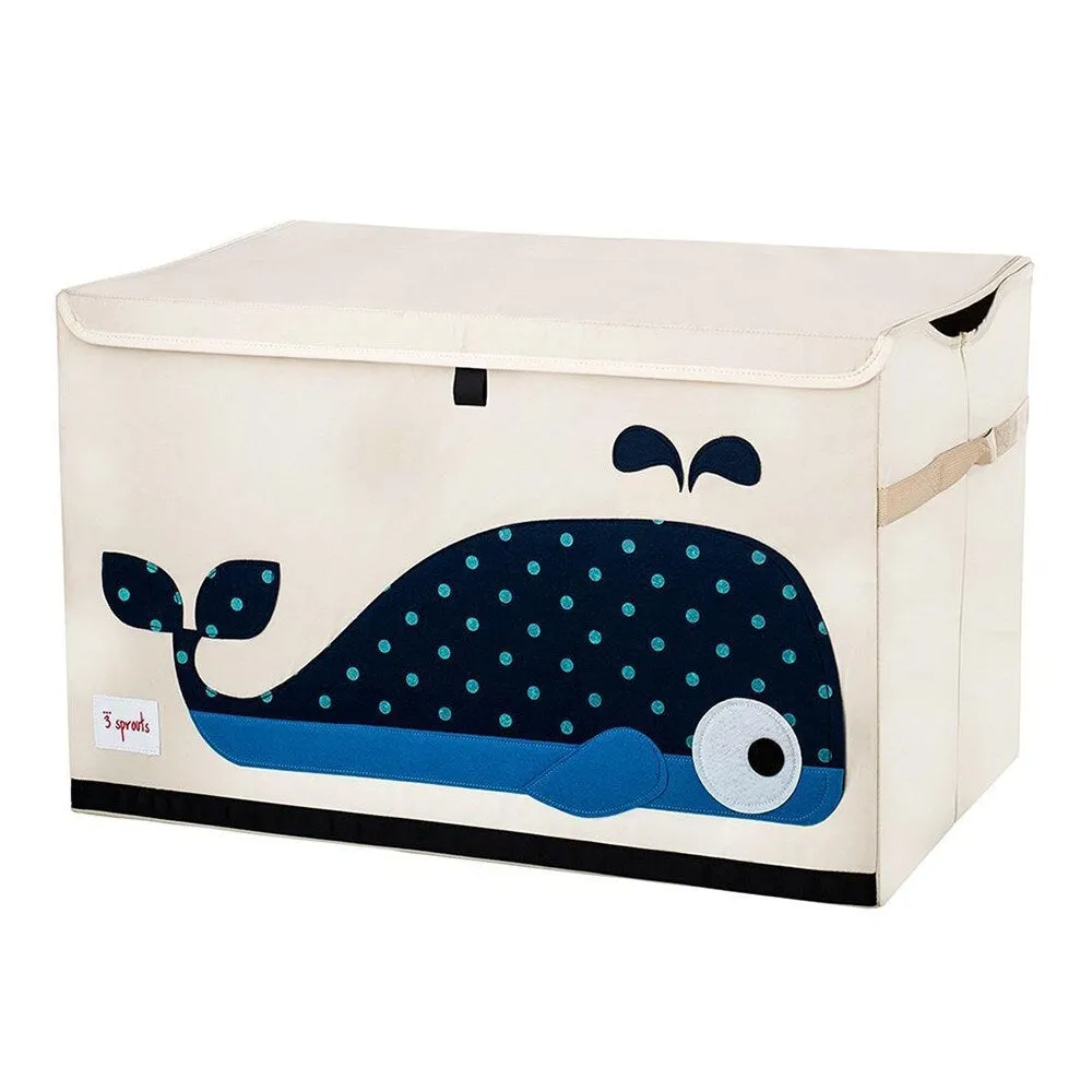 3 Sprouts Collapsible Toy Chest Storage Bin Bundle w/ Dinosaur   Whale (2 Pack)