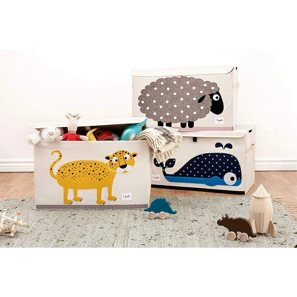3 Sprouts Collapsible Toy Chest Storage Bin Bundle w/ Dinosaur   Whale (2 Pack)