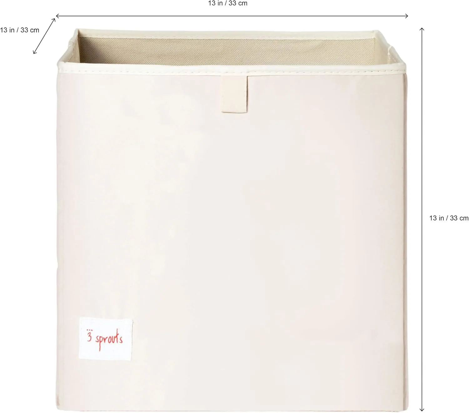 3 Sprouts Toy Storage Organizer: Toy Box Cube Organizer for Playroom, Nursery - Foldable Storage Bin - Elephant