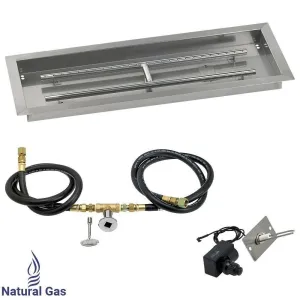 30" x 10" Drop in Pan. Rectangular. Spark Ignition