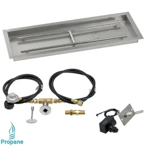 36" x 12" Drop in Pan. Rectangular. Spark Ignition