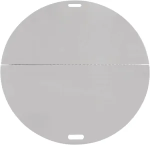 40 Inch Round Fire Pit Lid, Fire Pit Burner Pan Cover 430 Stainless Steel Foldable Fire Pit Ring Snuff Cover 3mm Thickness for Any Round Patio Fire Pits (Silver, 40 Inch)