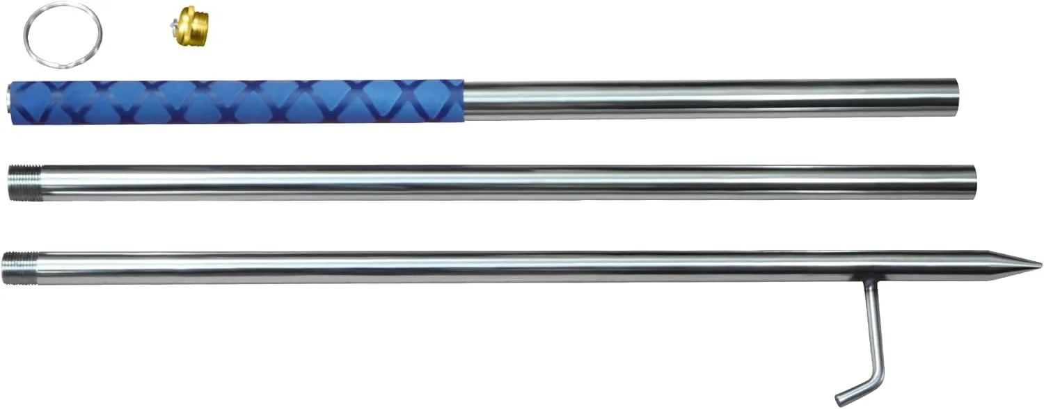 49 Inches Fire Poker for Fire Pit Outdoor, Extra Long Campfire Poker Blower, Stainless Steel Fireplace Tools Indoor
