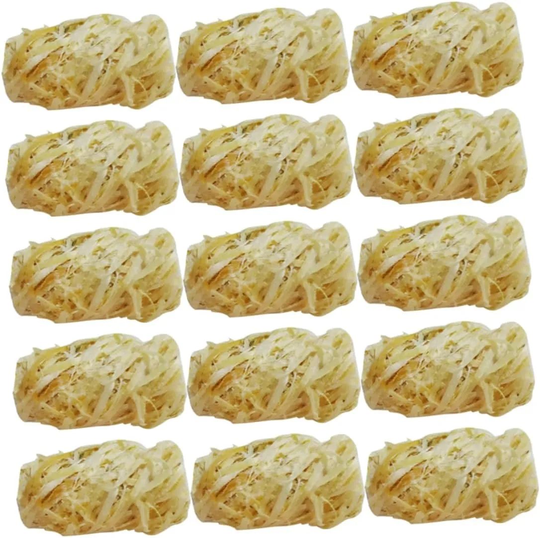 50Pcs Natural Firelighters Convenient Wooden Fire Starters for Camping and Outdoor Cooking for Stoves and Burners Easy to Use and Portable