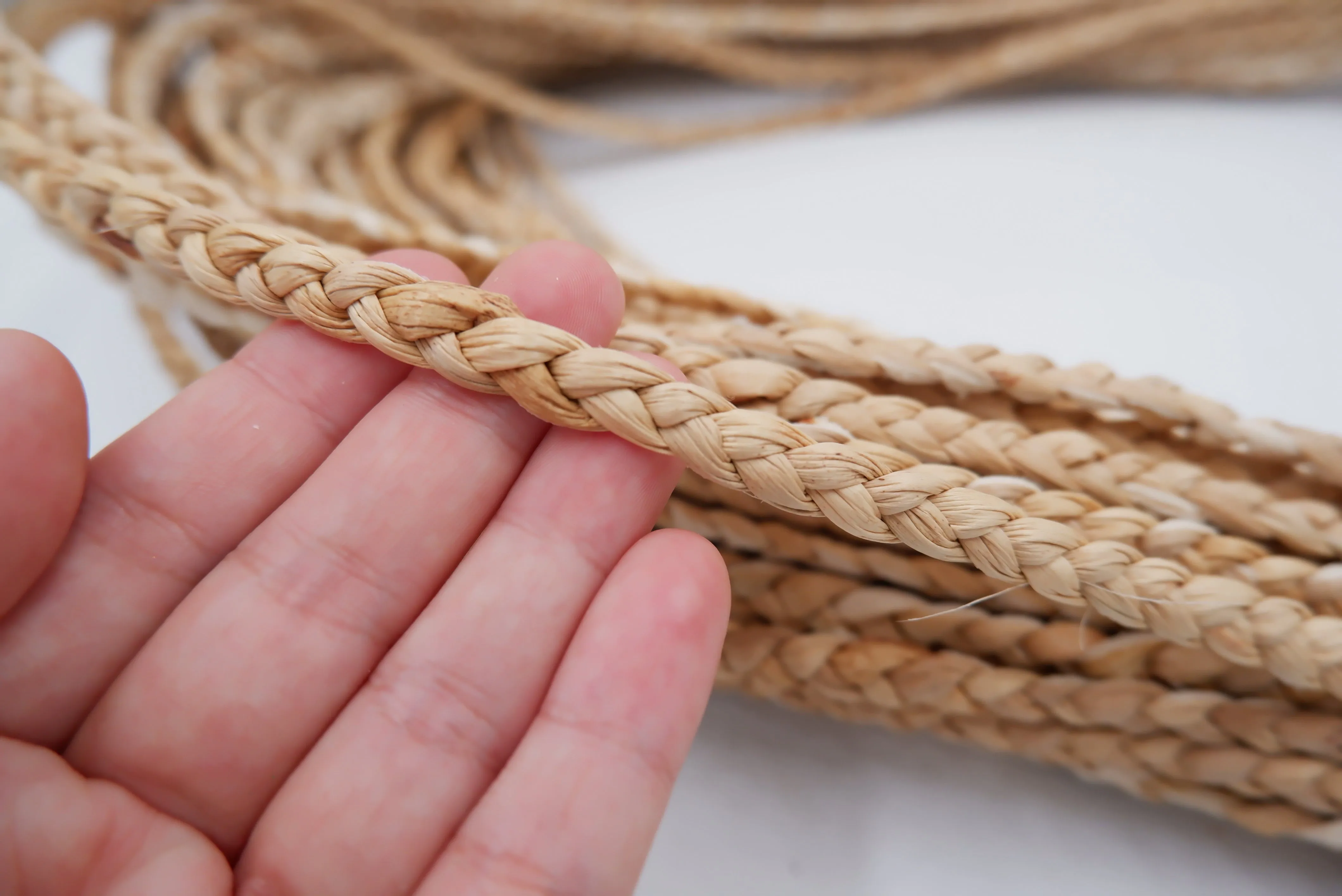 5mm braided rope, water hyacinth rope , Eco-friendly seagrass rope , Seagrass twine