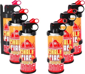 6-packs Mini Fire Extinguishers for Car & Home & Office - Portable Water-Based Fire Extinguisher Kit with Brackets - Stay Safe Emergency Suppression for Motorcycle & RV & Kitchen (6pcs)