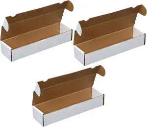 (6) Premium Thick 800 Count Storage Box Trading Card Storage Box Cardboard Perfect Baseball Card Storage - Holds Gaming Football Basketball Baseball MTG - MADE IN THE USA