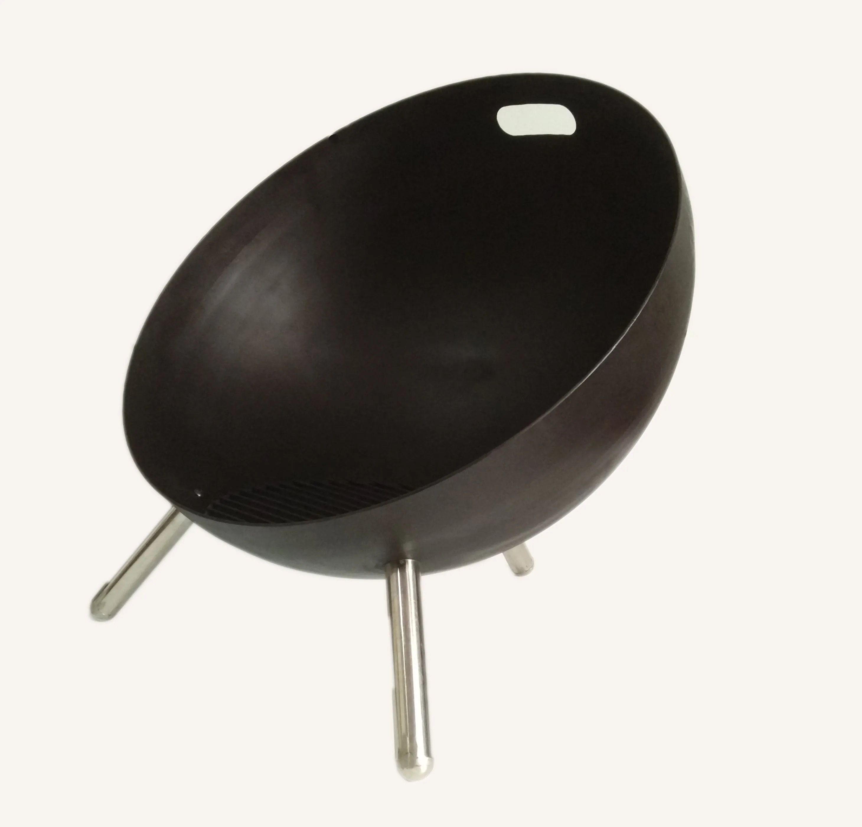60cm Retro Fire Pit with Grill - Perfect for Patio/Courtyard