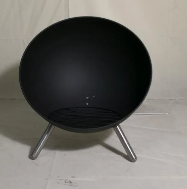 60cm Retro Fire Pit with Grill - Perfect for Patio/Courtyard