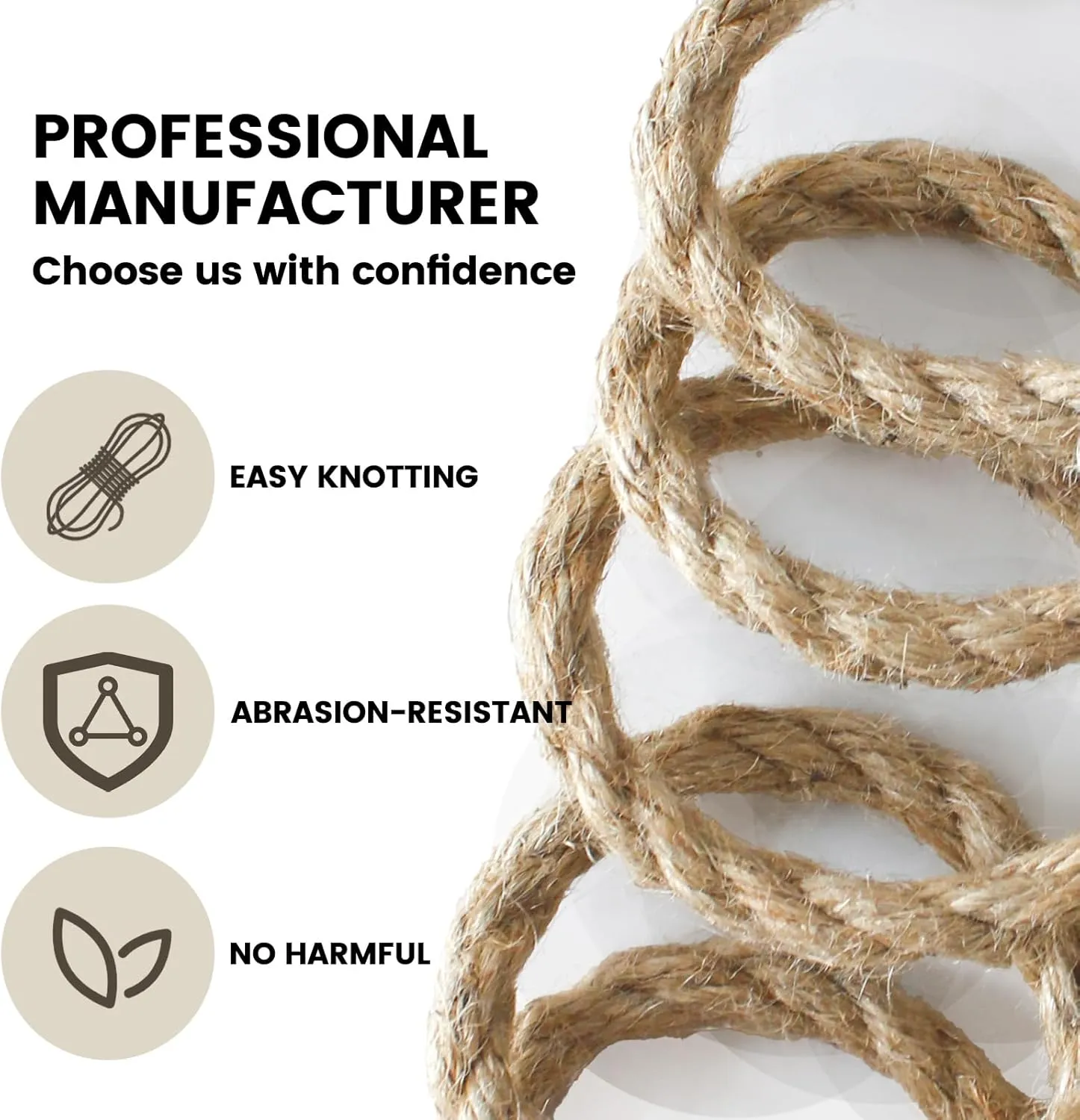 6mm 328 Feet Nature Jute Twine, Jute Rope for Cat Scratching Post DIY Arts Crafts Gardening Bundling Home Decor
