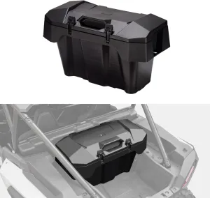 A & UTV PRO 82 QT UTV Rear Cargo Box for 2024 2025 Polaris RZR XP 1000 Accessories, Water Resistant Cargo Storage Bin with Two Lockable Latches for Polaris RZR XP 1000/ XP 4 1000, Replace OEM #2889611