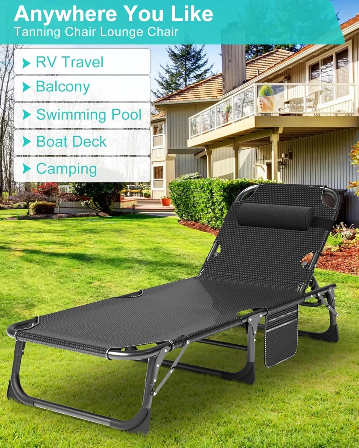 ABORON Folding Camping Cot for Adults, Heavy Duty 3-in-1 Bed for Guest Sleeping, Adjustable Double-Layer 1200D with Mattress & Carrying Bag for Home, Office, Vacation, Hospital Use