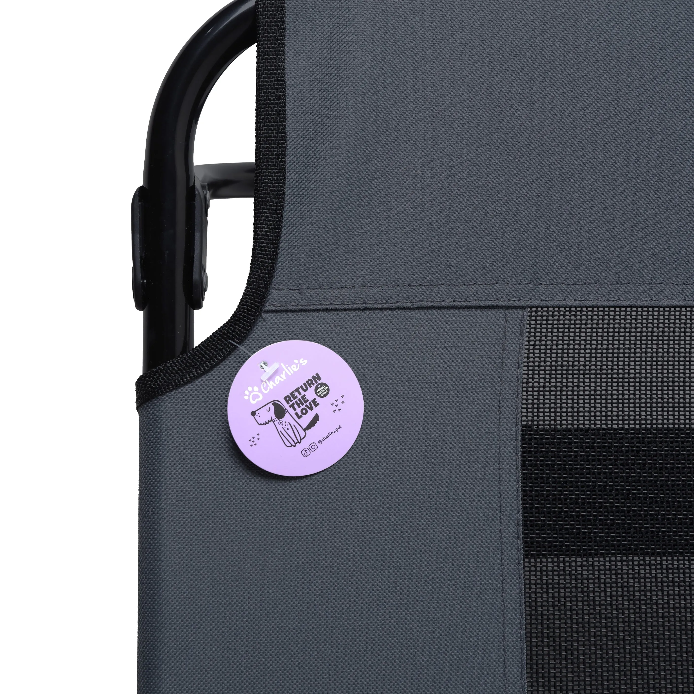 Adventure Foldable Travel Pet Cot Grey