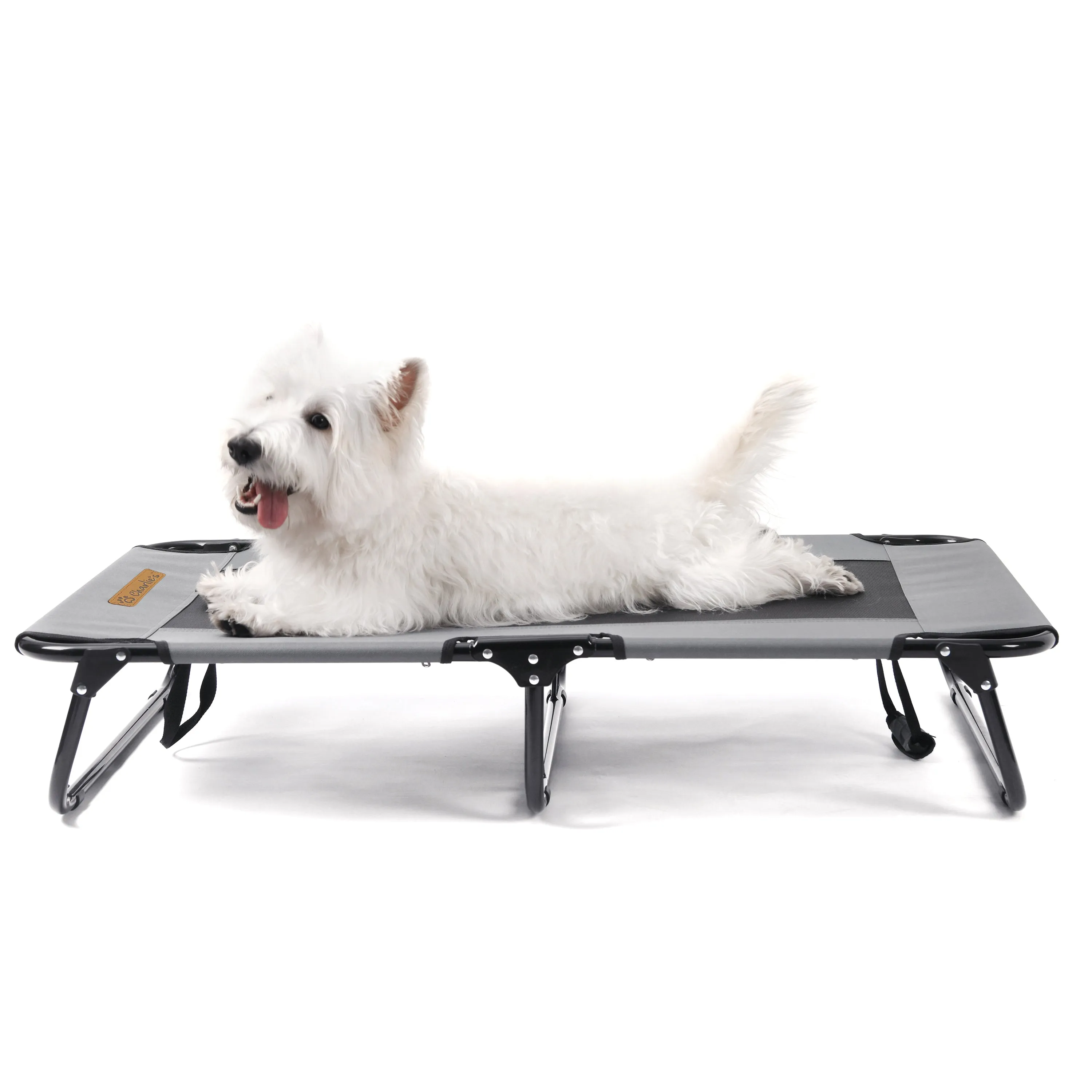 Adventure Foldable Travel Pet Cot Grey