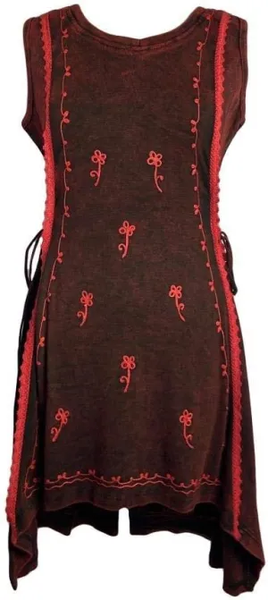 Agan Traders Women's 2025 Spring Stretchy Cotton Sleeveless Casual Dresses - High-Low Knee Length Hemline Summer Dresses