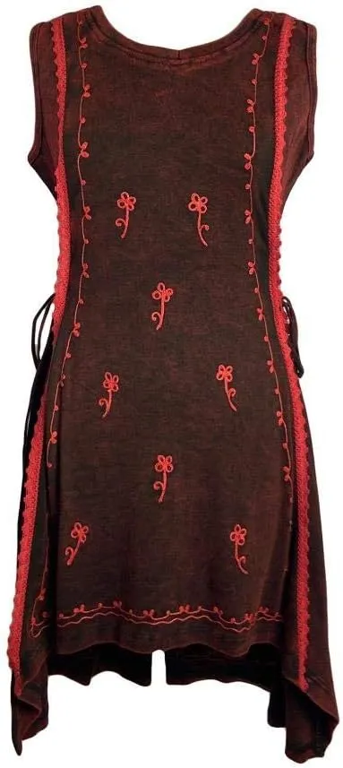 Agan Traders Women's 2025 Spring Stretchy Cotton Sleeveless Casual Dresses - High-Low Knee Length Hemline Summer Dresses