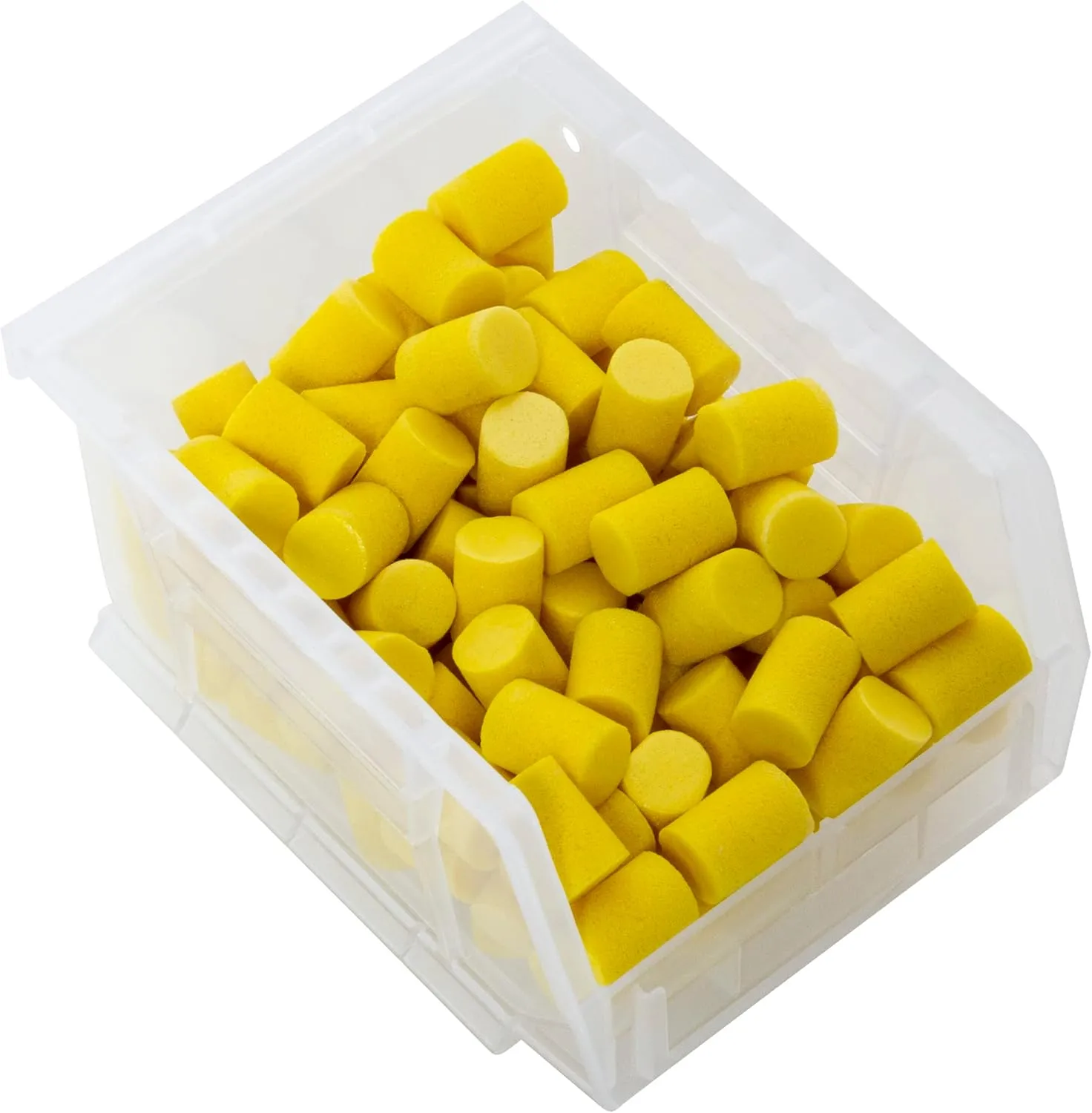 Akro-Mils 30210 AkroBins Plastic Storage Bins, Space-Saving Stackable Bins for Garage, Pantry, Craft Organization, 5-Inch x 4-Inch x 3-Inch, Clear, 6-Pack