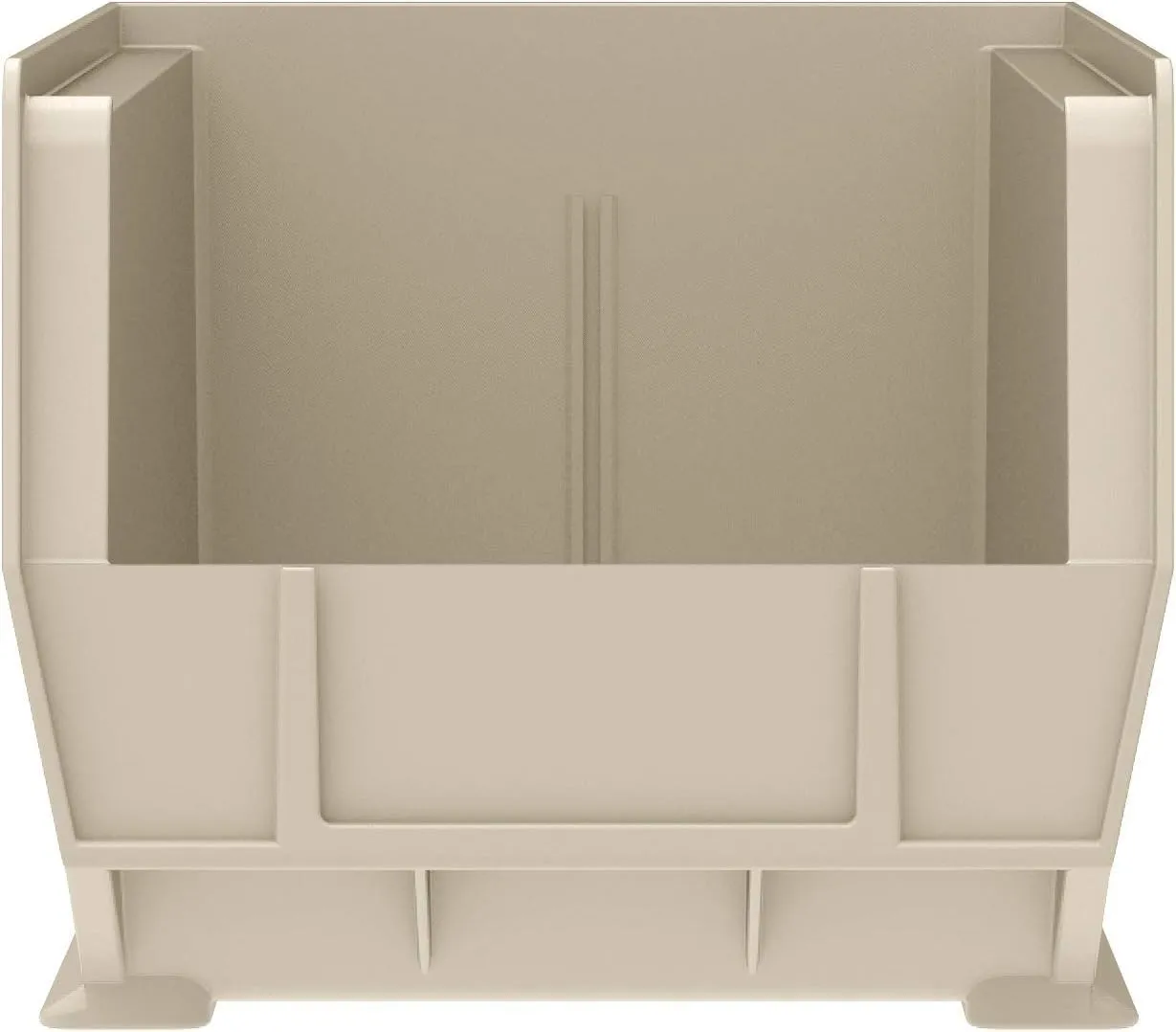 Akro-Mils 30240 AkroBins Plastic Hanging Stackable Storage Organizer Bin, 15-Inch x 8-Inch x 7-Inch, Stone, 12-Pack