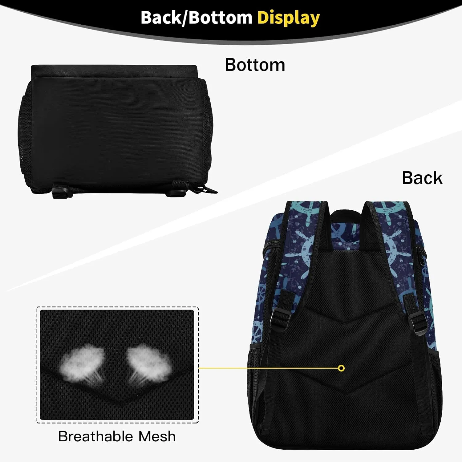 ALAZA Cooler Backpack Reusable Insulated Lunch Bag with Adjustable Shoulder Strap for Women Men Picnic Work College Hiking Camping Office Beach